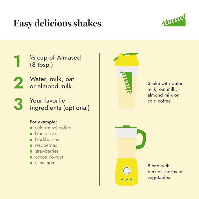 Almased Meal Replacement shakes – Gluten-Free, non-GMO Weight Management Powder – Vanilla Flavor, 17.6 oz (2 pack)