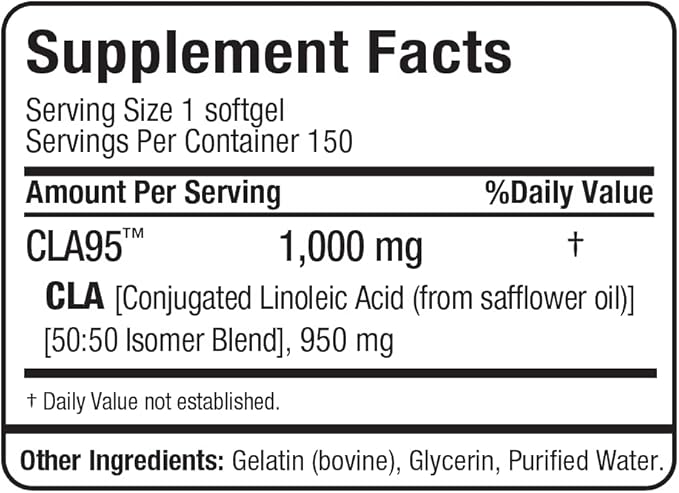 ALLMAX Nutrition CLA95, 1,000 mg, 150 Softgels