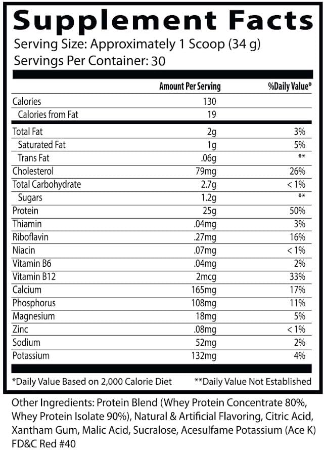 Insane Labz Insane Whey,100% Muscle Building Whey Protein, BCAA Amino Profile, Mass Gainer, Meal Replacement (Strawberries & Cream, 30 Servings)