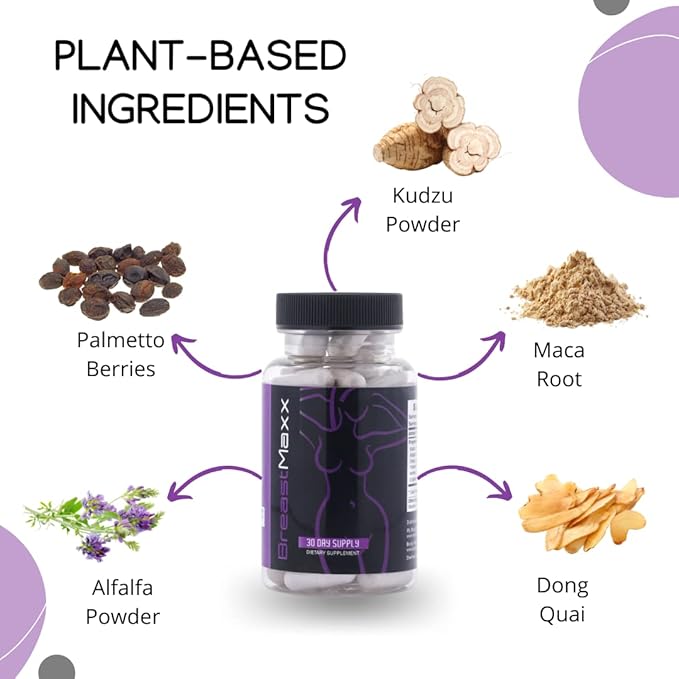 Pills, Supplements for Women and Men, Target Your Curves, Breast Formula with Ingredients, The Original Breast Maxx Brand