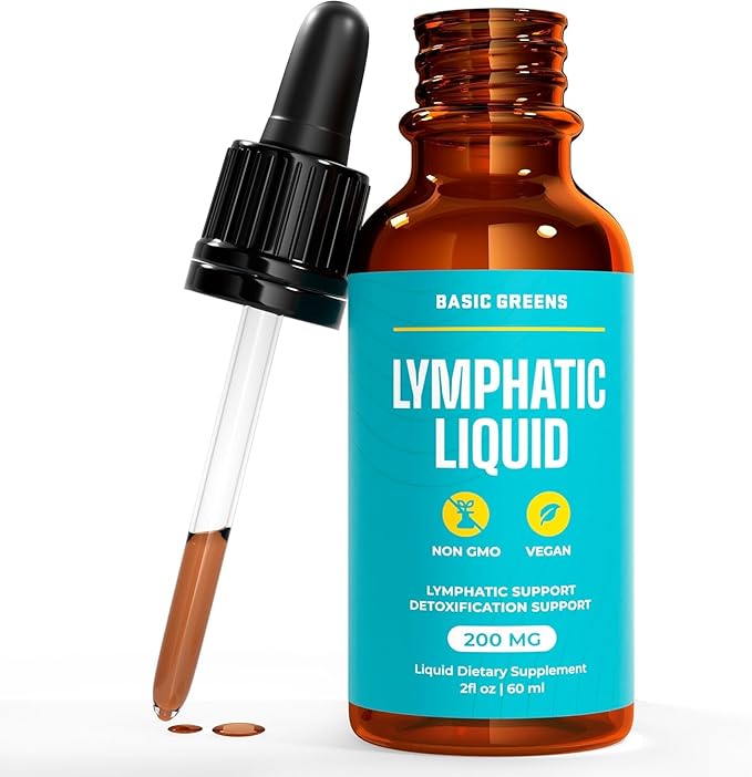 Lymphatic Support Liquid – Natural Immune Booster for Lymphatic Drainage, Fluid Balance, and Daily Cleanse, Easy - Absorb Liquid Formula for Wellness Support, 2 Fl Oz