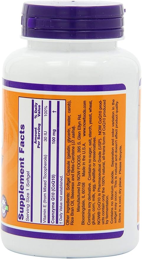 NOW Foods Coq10 100mg 2*150 Softgels