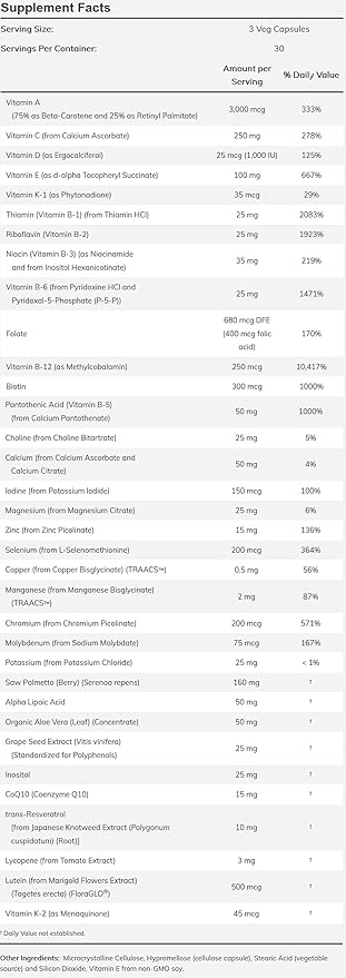 Now Foods: Adam Superior Men's Multiple Vitamin, 90 vcaps pack of 2