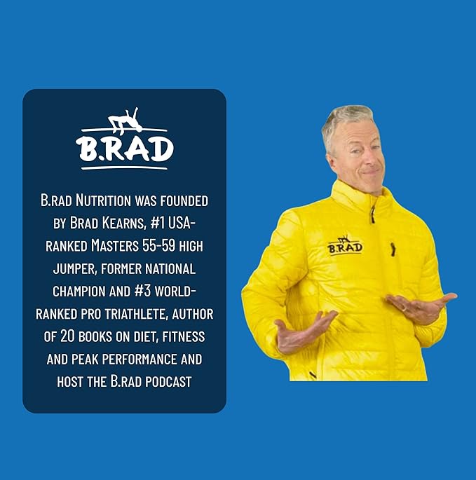 B.rad Grass-Fed Whey Protein Isolate Powder with Creatine | All-Natural, Ultra-Pure, Clean Ingredients | 100% USA-Sourced Superfuel | 2 Pounds | Vanilla Bean