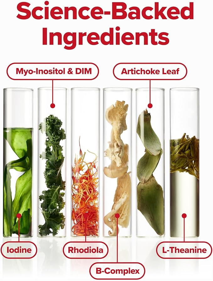 FLO Women’s Endocrine Superfood Powder – Supports Healthy Cortisol Levels, Hormonal Balance, Thyroid & Gut Health – Multivitamin Plus Rhodiola, DIM, Myo-Inositols, Red Superfood – 25 Servings