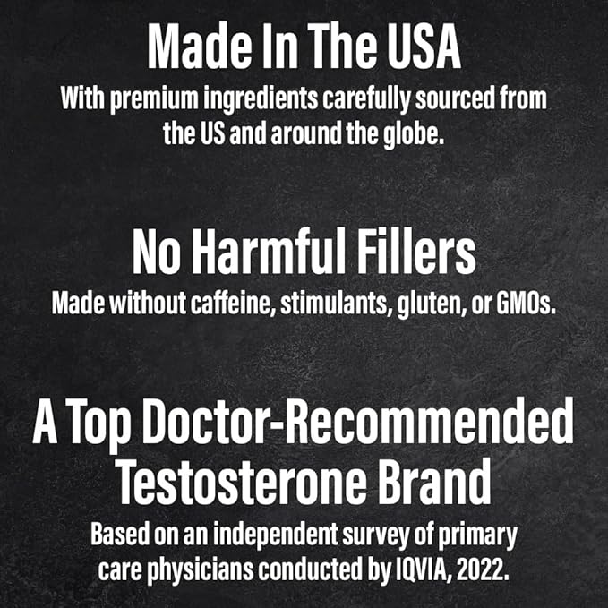Max Total Testosterone Booster Supplement for Men, 120 Caplets