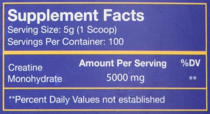 “No Bull” Creatine Powder, Bulk Supplements Creatine Monohydrate for Faster Recovery, Increased Muscle Volume, Strength & Power, Micronized Creatine for Men & Creatine for Women, 500g