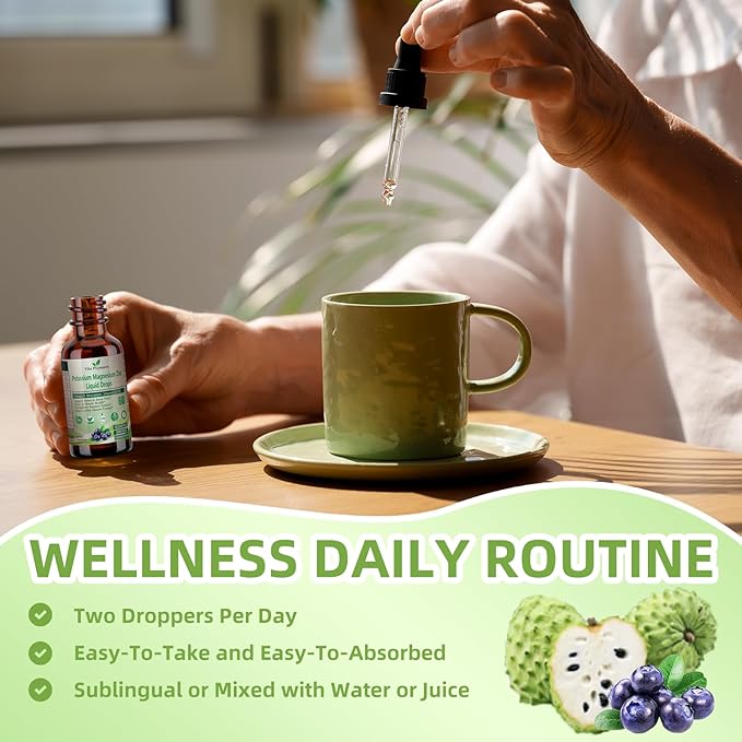 Soursop Graviola Liquid Drops, Soursop Extract Multivitamin Drops w. Sea Moss, Grape Seed, Super Concentrated Unrefined Soursop Oil Organic for Skin Immune Boost Detox, Soursop Bitters Liquid 2 Fl/Oz