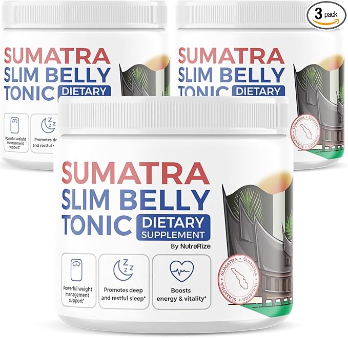(3 Pack) Sumatra Slim Belly Tonic Powder - Sumatra Slim Tonic Dietary Supplement, Sumatra All-Natural Maximum Strength Powder, Sumatra Slim BellyTonic Reviews