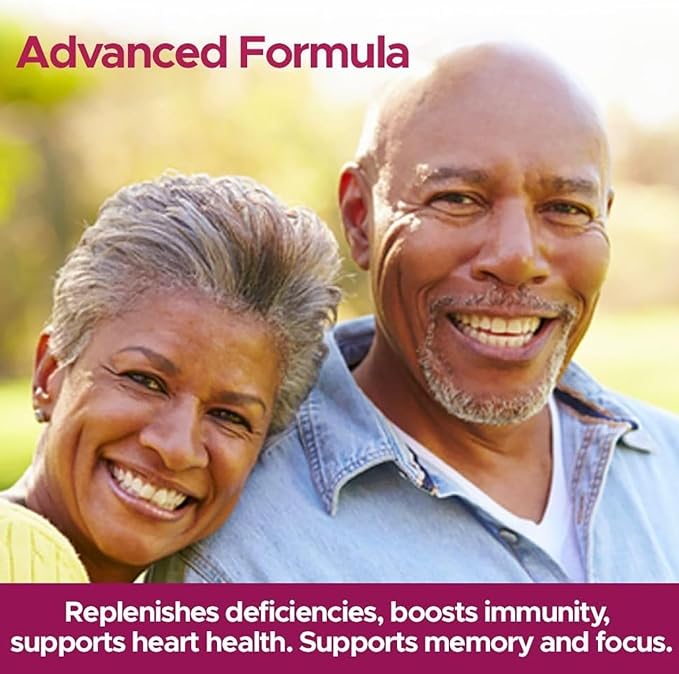 Sequence Multivitamins for African American Women Over 50+ Supports Optimal Health and Wellbeing - Powerful Formula Helps Immunity and Heart Health and Blood Pressure Support