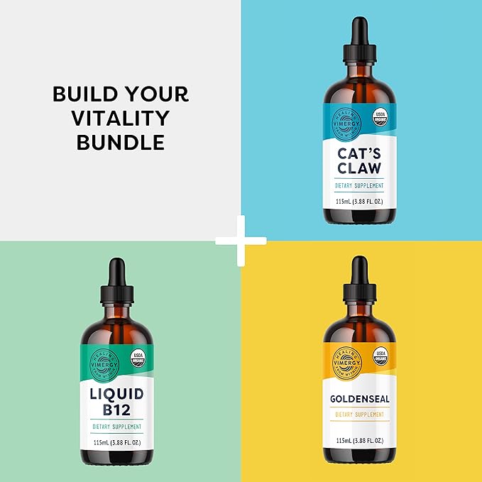 Vimergy Organic Liquid Zinc, Travel Size - 27 Servings – Alcohol Free Zinc Sulfate – Supports Immune Health & Metabolism – Antioxidant – Gluten-Free, Non-GMO, Kosher, Vegan & Paleo Friendly (55 ml)