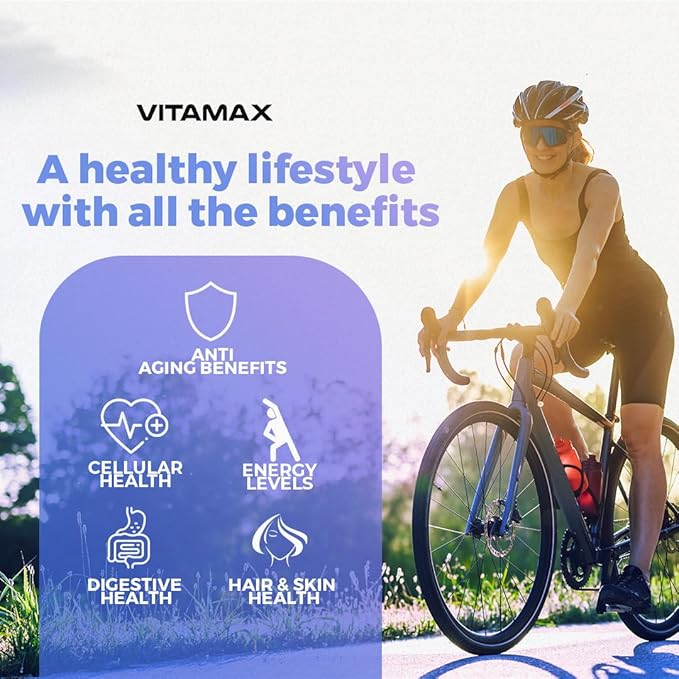 Resveratrol NAD+ Berberine Hyaluronic Acid - Biotin Grape & Blueberry + NAC - Collagen Peptides - Hair, Nail, Skin & Joint Supplement - 21-in-1 Women and Men - Made in USA (60 Count (Pack of 1)