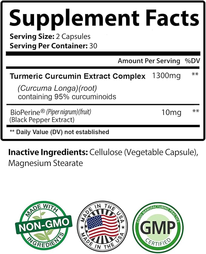 PureNature Turmeric Curcumin with BioPerine Turmeric Nature