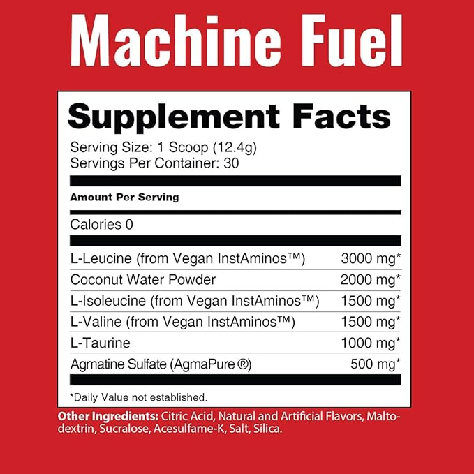 MTS Nutrition Machine Fuel - Recover, Replenish, Refuel - Vegan Hydration + Electrolyte Support - (Blue Razz Lemonade, 30 Servings)