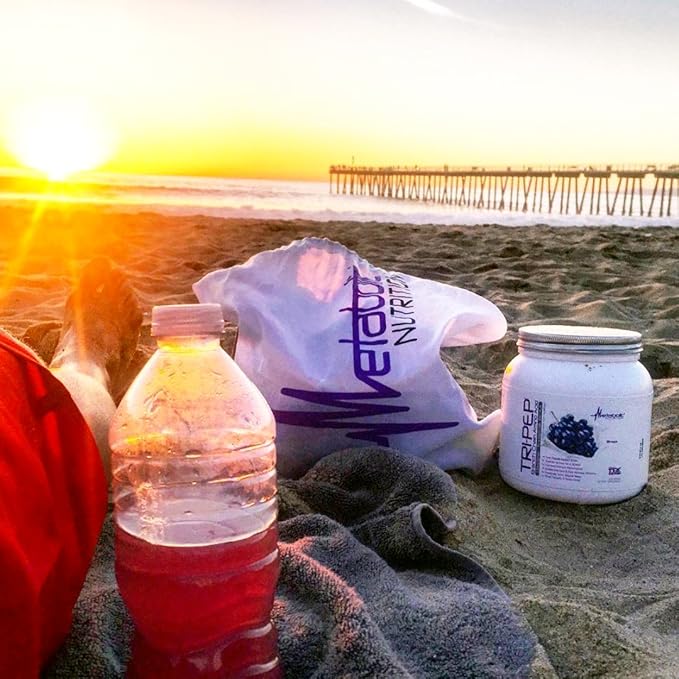 Metabolic Nutrition - TRIPEP - Tri-Peptide Branch Chain Amino Acid, BCAA Powder, Pre Intra Post Workout Supplement, Lemonade, 400 Grams (40 Servings)