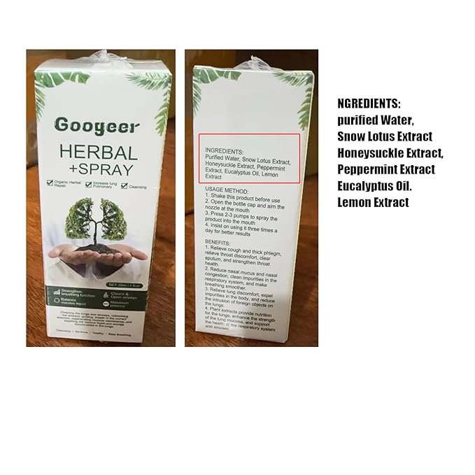 Herbal Lung Cleansing Spray,respinature,googeer Herbal Lung,Best Respinature Herbal Lung Cleanse Mist,Respi Nature Herbal Lung Cleanse Mist (5pcs)