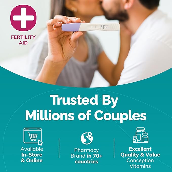 CONCEIVE PLUS Ovulation Support Supplement | Myo-Inositol & D-Chiro Inositol Blend with Coq10, Folic Acid, Ginger - PCOS Relief, Healthy Ovarian Support - Multi Vitamins Woman 120 Inositol Capsules