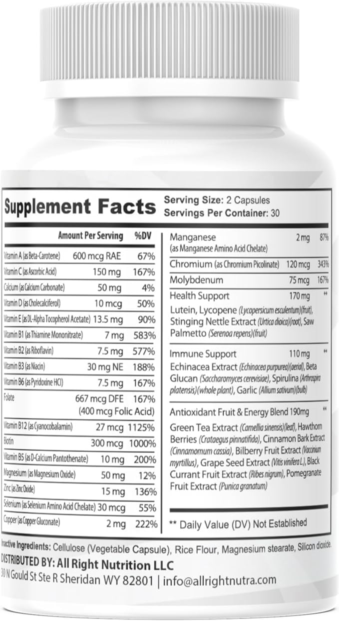 Anthem - Daily Multivitamin - 60 Capsules