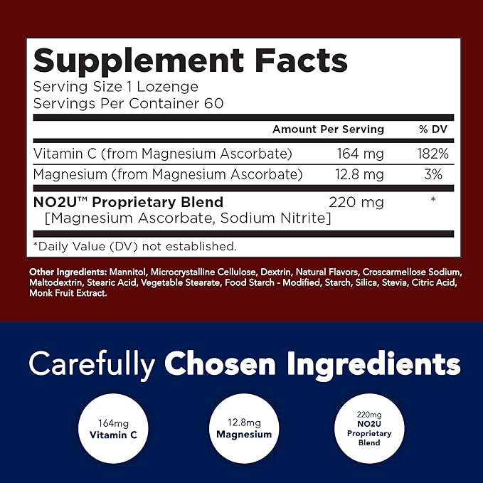 Bryan NITRICEUTICALS - Natural Nitric Oxide Supplements for Men & Women - Promotes Blood Circulation, Oxygen & Nutrient Delivery, Daily Wellness Support - No Gluten or Dairy - 60 Vegan Lozenges