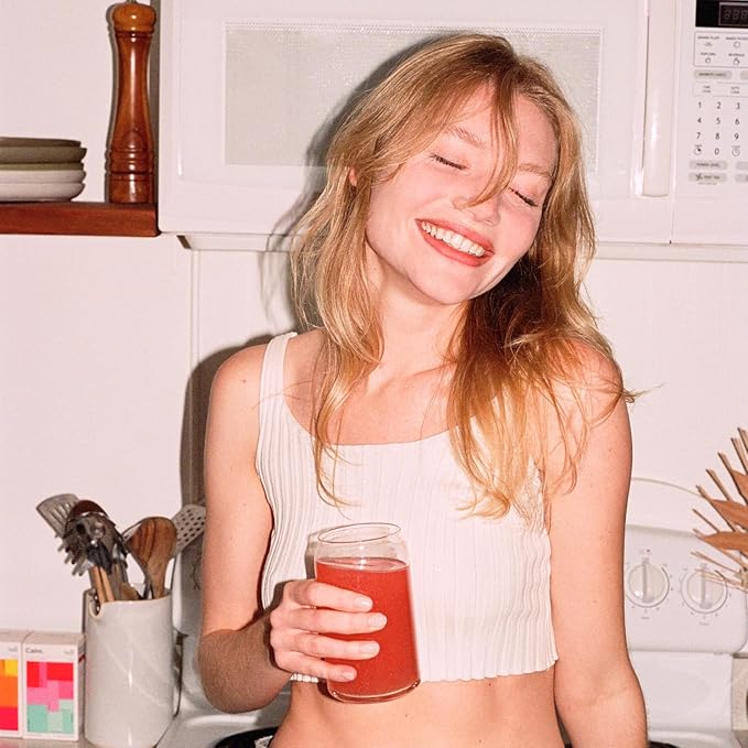 Energy Drink Powder Mix Packets - Clean Energy Booster for Fatigue with 150mg Natural Caffeine Powder and Liposomal Immune Support - Fruit Punch Flavor 14 Sticks