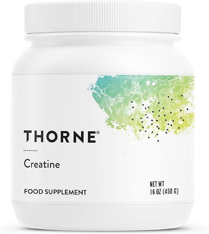THORNE Creatine - Creatine Monohydrate, Amino Acid Powder - Support Muscles, Cellular Energy and Cognitive Function - Gluten-Free, Keto - NSF Certified for Sport - 16 Oz - 90 Servings
