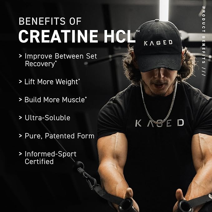 Kaged Creatine HCl Powder | Fruit Punch | Supports Muscle Growth and Recovery | Patented Creatine Hydrochloride Formula | Easy Digestion and Enhanced Muscle Absorption | 75 Servings