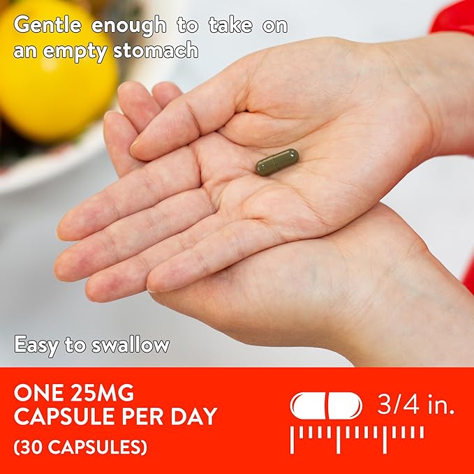 Active Iron High Potency Iron Supplement, 2X Better Absorption & Non-Constipating, Helps Support Energy, Iron Pills for Women & Men, 25mg (30 Capsules)