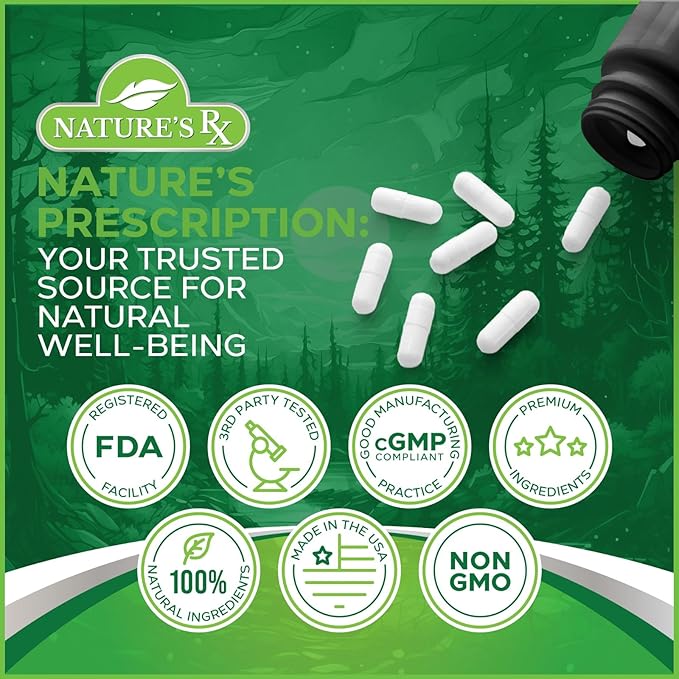 Nature's RX | #1 RATED 9 in 1 Semen Volume Booster & Size Enlargement | Maximize Blood-Flow, Load Size, Grow 3-7" | Horny Goat Weed + 8 PowerfuI Ingredients | 3rd Party Tested - 90 Caps