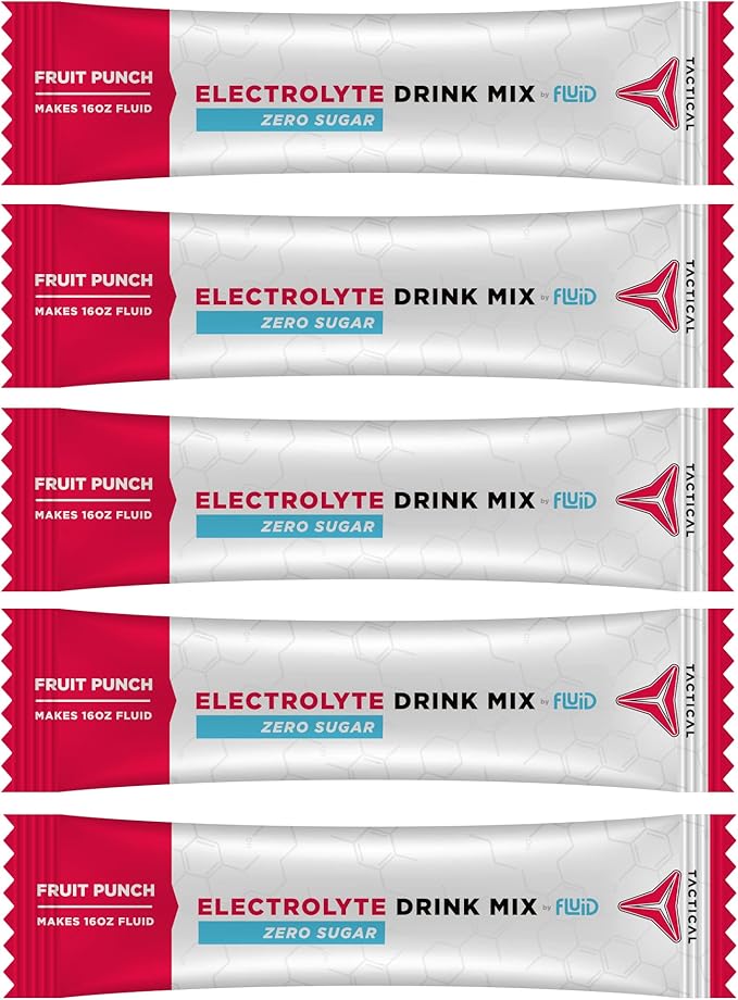 Zero Sugar, Keto Electrolyte Powder, Hydration Packets, Made in USA (Fruit Punch, 25 Count)