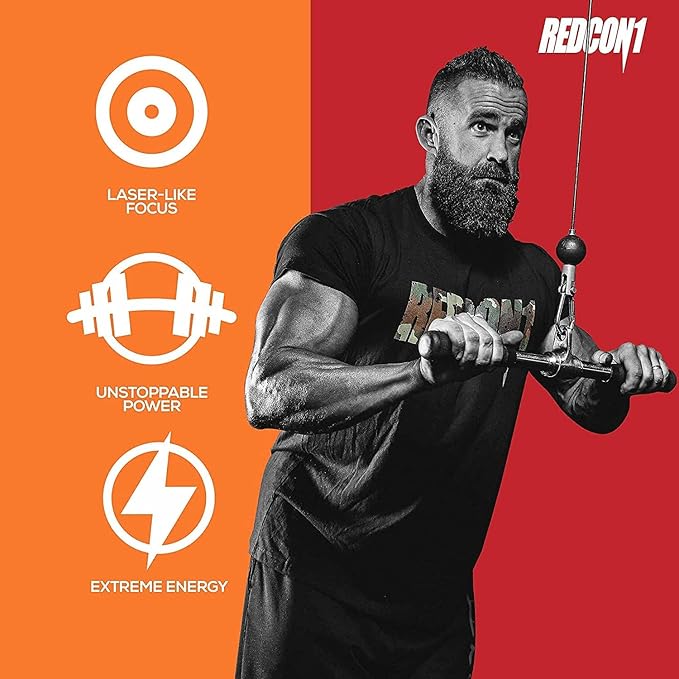 REDCON1 Total War Ready to Drink Pre Workout - Endurance Boosting, Keto Friendly RTD Formula - Amino Acid + Citrulline Malate Pre Workout Drink for Men & Women (Strawberry Mango, 12 Servings)