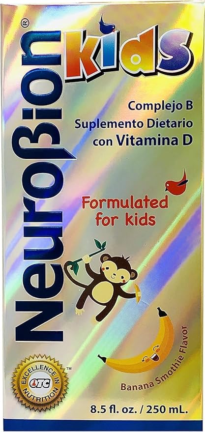 Neurobion Kids B Complex Liquid - Powerful Healthy Multivitamin for Children - 8.5 fl oz