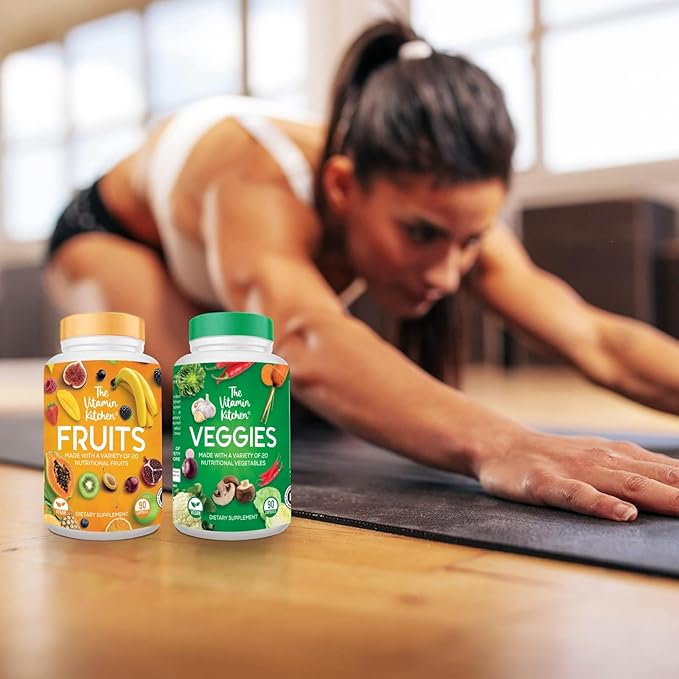 Fruit and Veggie Supplements-90 Fruits, 90 Veggies Capsules to Boost Energy Level - Whole Food Fruits and Vegetable from Super Foods - Made in USA - Soy & Vegan Free (Pack of 2)…