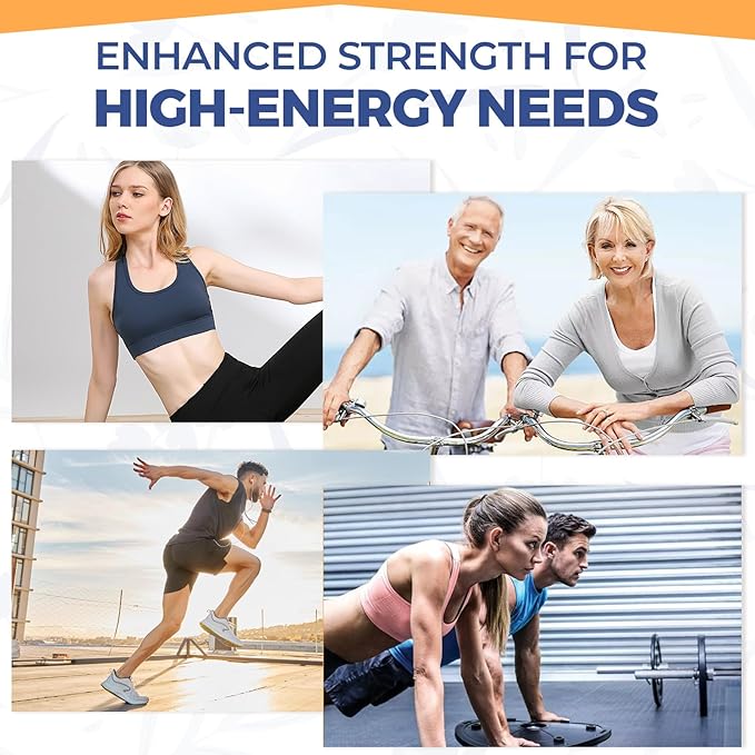 Urolithin A Supplement 1500MG Plus Brown Rice Protein, for Exercise Performance & Premium Cellular, Gluten Free, 60 Capsules