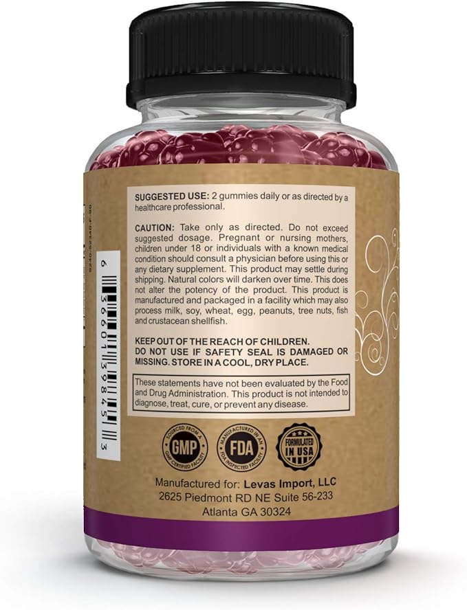 Pomona Wellness Elderberry Gummies with Zinc and Vitamin C for Immune Support 3-1 Chewable Black Elderberry Gummy Supplement for Kids and Adults, Vegan, 90 Gummies