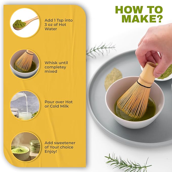 SoCal Sips Matcha Powder Japanese Green Tea – Strawberry Flavored Blend – Organic & Ceremonial Grade Matcha Powder – All Natural & Zero Sugar Added – Ideal for Tea, Smoothies, & Lattes – 1.43 Oz