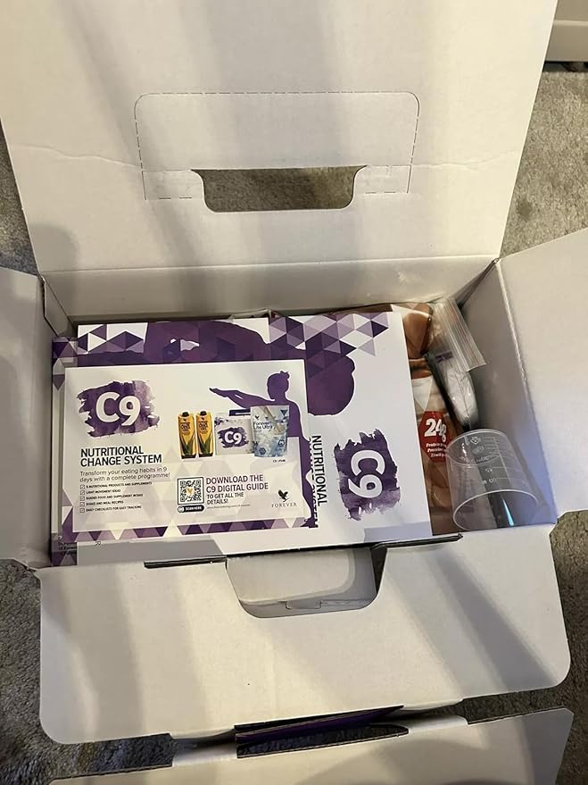 Forever Living - Forever C9 Lite Ultra Chocolate Cleanse Kit - Aloe Vera Gel, Plant-Powered Protein, Thermogenic Blend, Garcinia Cambogia, & Fiber