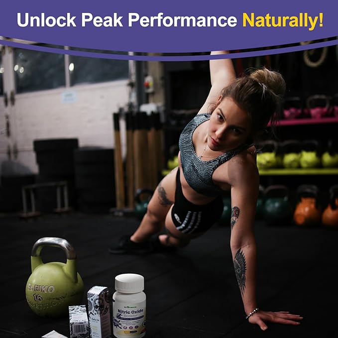 Nitric Oxide Supplements for Men & Women, 3000mg, 120 Capsules - 13-in-1 Nitric Oxide Booster for Muscle Growth, Heart Health, Energy & Circulation – Non-GMO, Gluten-Free