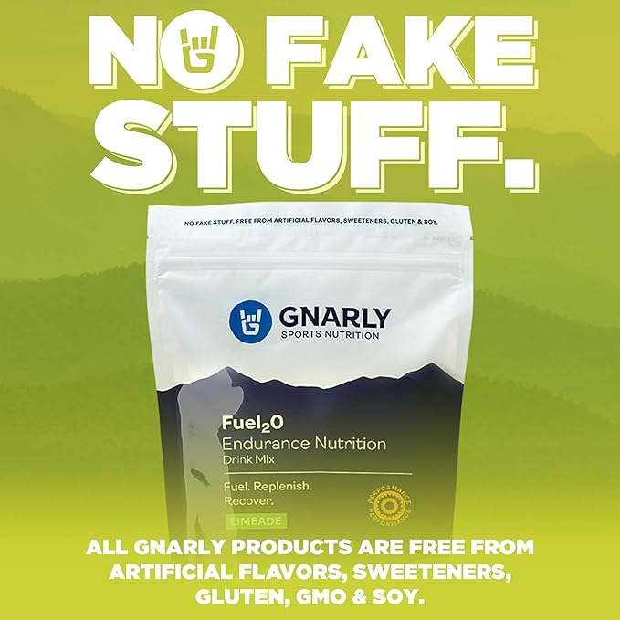 Gnarly Nutrition Fuel20 Electrolyte Powder - Fuel 2O Endurance Nutrition, NSF Sport Certified, Electrolyte Solution, Fuel, Replenishment, and Recovery - Limeade, 25.57Oz