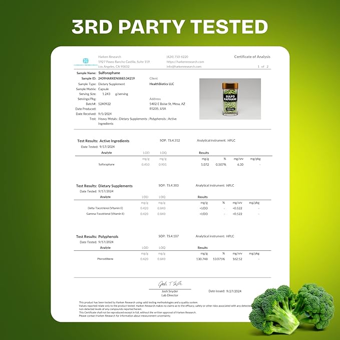 7255MG Sulforaphane Supplement Organic Broccoli Sprouts | Sulforaphane Kids & Adult | Organic Broccoli Florets & Broccoli Seeds | Stabilized Sulforaphane Glucosinolate | 480 Broccoli Pills (4 Packs)