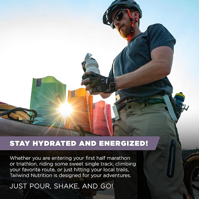 Tailwind Nutrition Endurance Fuel, Electrolyte & Hydration Sports Drink Mix Powder, Gluten-Free, Vegan, Berry, 50 Servings