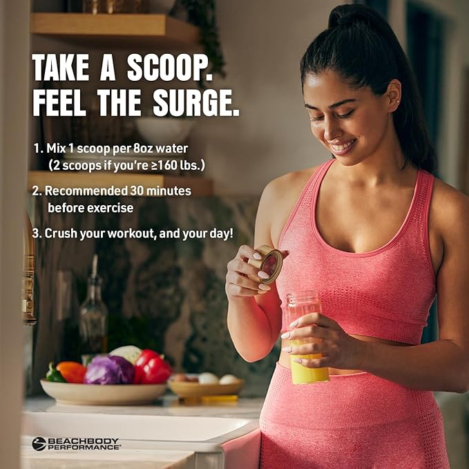 BODi Energize Pre Workout Powder - Beta-Alanine, Quercetin & Low-Dose Caffeine Formula for Enhanced Energy & Focus, Increase Energy & Endurance Supplement, Strawberry Lemonade, 40 Servings