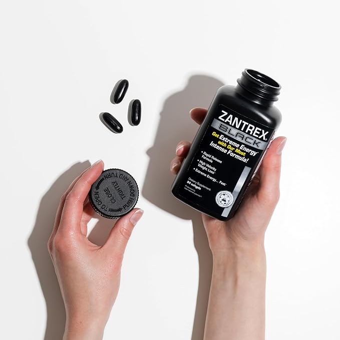 Zantrex Black - Weight Loss Supplement Pills - Weightloss Pills - Dietary Supplements - Lose Weight Supplement - Energy and Weight Loss Pills - 84 Count