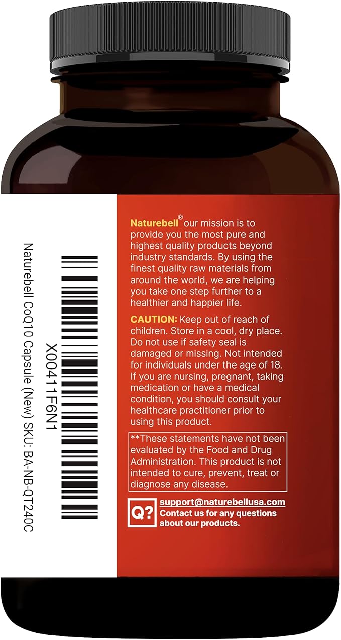 CoQ10 (Ubiquinone) 300mg with Omega 3 Fatty Acids, 240 Capsules | Stable High Absorption Form – Antioxidant Support for Heart & Energy Health – Extra Strength Coenzyme Q10 Supplement