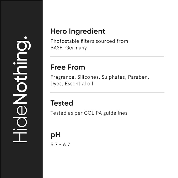 Minimalist Sunscreen SPF 50 Lightweight with Multi-Vitamins | No White Cast | Broad Spectrum PA ++++ | For Women & Men | 50g