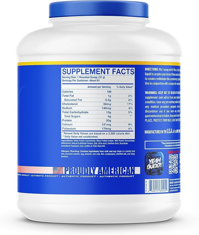 Ronnie Coleman Signature Series Whey XS Protein Powder, Pre Workout Shake Mix for Lean Muscle Support, Low Sugar Supplement for Women & Men, Strawberry Milkshake Flavor, 5 lb