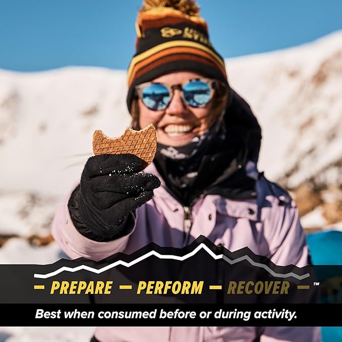 Honey Stinger Organic Gluten Free Cinnamon Waffle | Energy Stroopwafel for Exercise, Endurance and Performance | Sports Nutrition for Home & Gym, Pre and Post Workout | Box of 16 Waffles, 19.2 Ounces