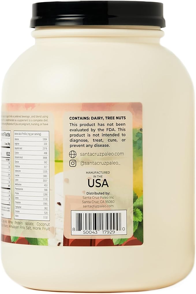 Santa Cruz Paleo Whey Protein Tub (Mint Chip)