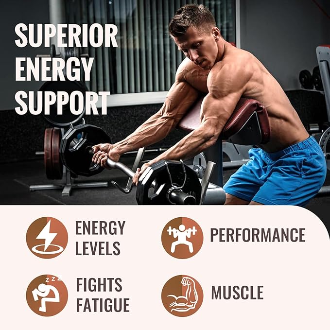 2326 MG Mitochondrial Supplements with ATP, Vitamins, CoQ10 & PQQ, More Effective Than Creatine HMB & Nitric Oxide, Energy, Endurance, Strength, Recovery & Muscle, Organic, 480 Capsules