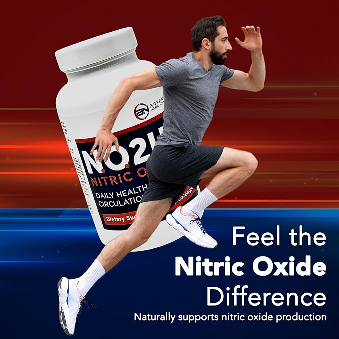 Bryan NITRICEUTICALS - Natural Nitric Oxide Supplements for Men & Women - Promotes Blood Circulation, Oxygen & Nutrient Delivery, Daily Wellness Support - No Gluten or Dairy - 60 Vegan Lozenges