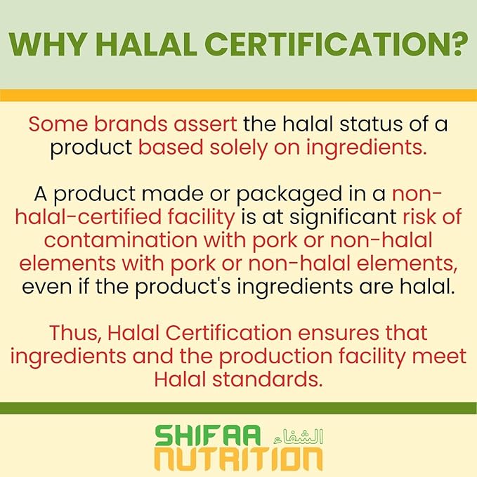 Halal Joint Support Supplement w/Glucosamine Chondroitin MSM | 2820mg 30 Servings | Non-GMO